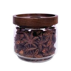 Dishy - Glass Jar with Acacia Lid