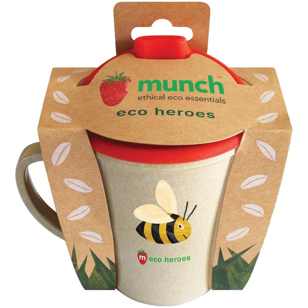 munch - Eco Hero Toddler Cup - Bee/Lizard