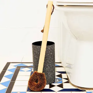 EcoMax - Dalby Black Granite Toilet Brush Holder
