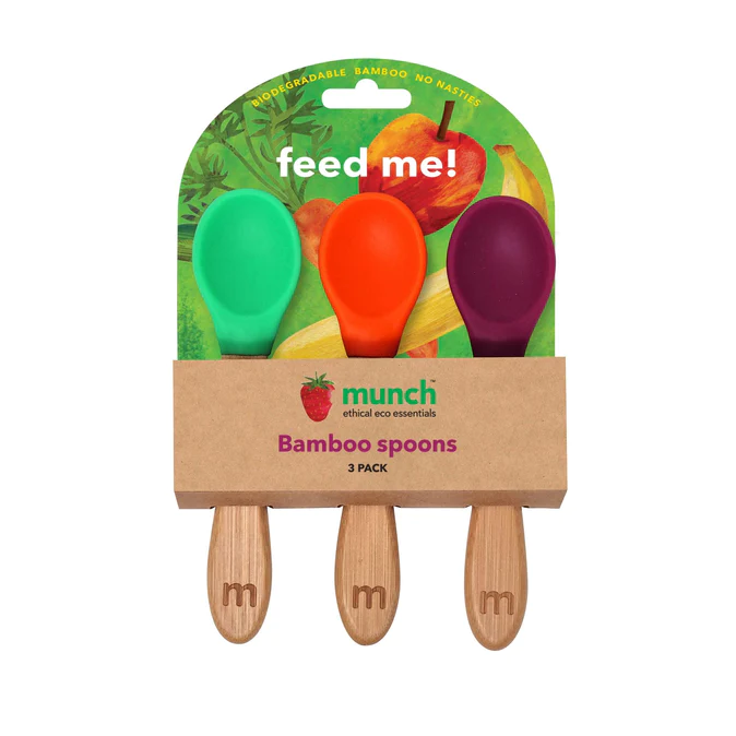 munch - Bamboo Baby Spoons (3pk)