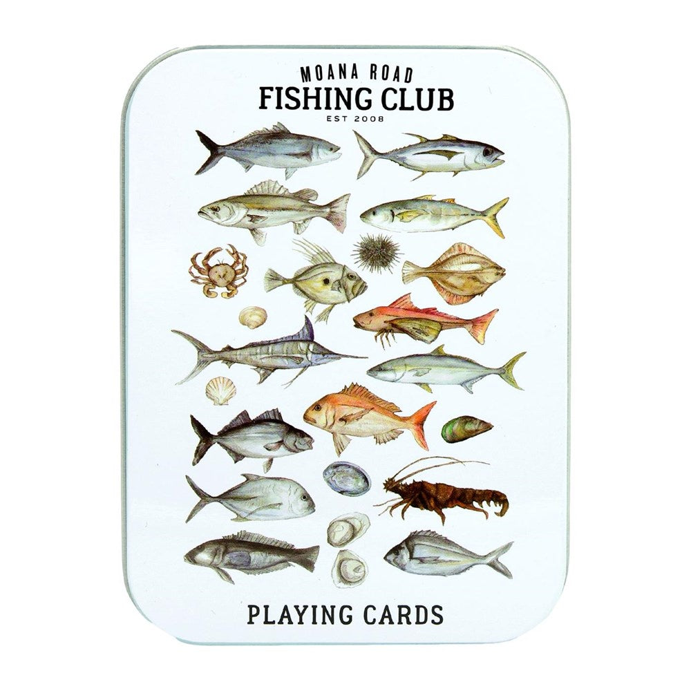 Moana Rd - Playing Cards in a Tin - Moana Road Fishing Club