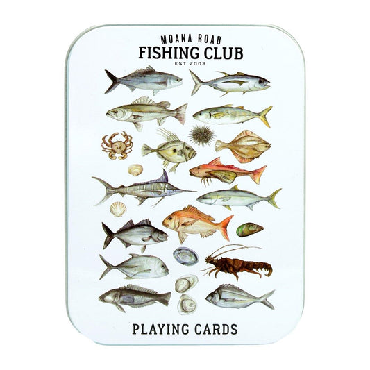 Moana Rd - Playing Cards in a Tin - Moana Road Fishing Club