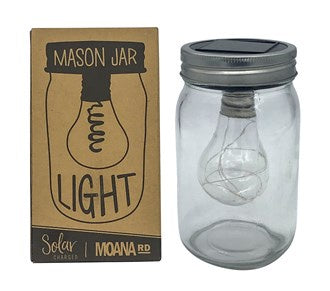Moana Rd - Mason Jar Light Solar Charged