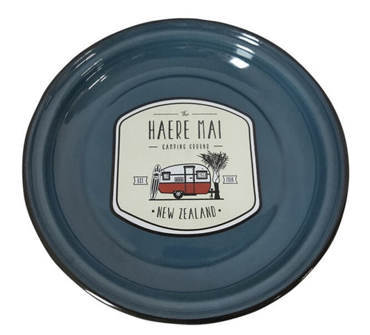 Moana Rd - Enamel Plate -  Haere Mai