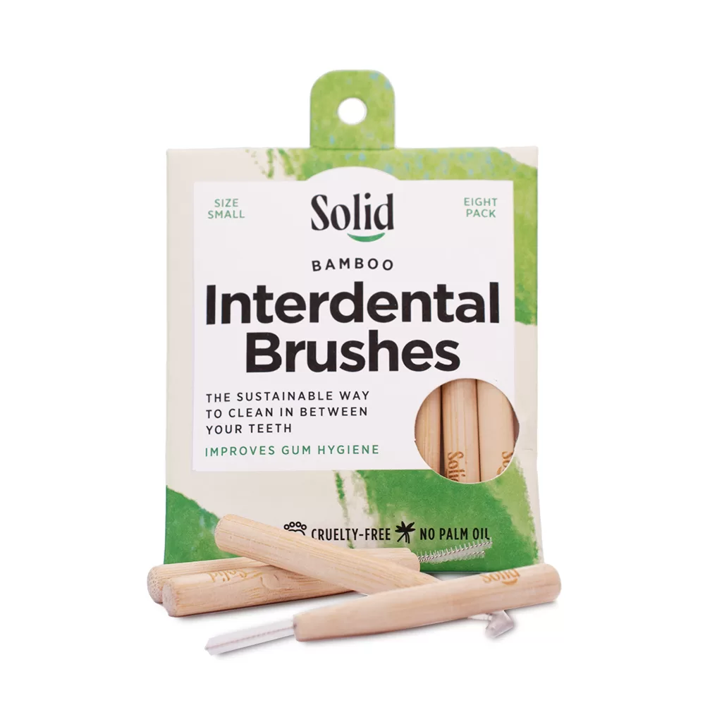 Solid - Bamboo Interdental Brushes - Size Small - 8 Pack
