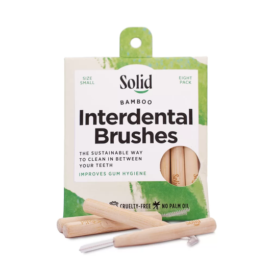 Solid - Bamboo Interdental Brushes - Size Small - 8 Pack