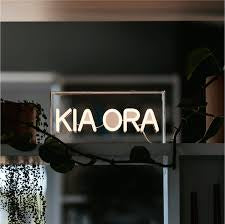 Moana Rd - Kia Ora Neon Light